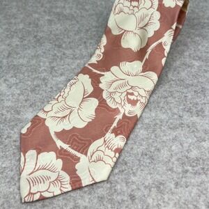 Polo Ralph Lauren Silk Neck Tie Mens Floral Rose Print‎ Hand Made USA